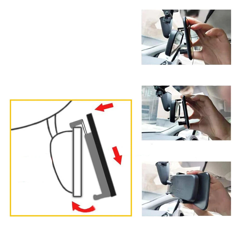 Retrovisor Panorâmico Grande Aumento