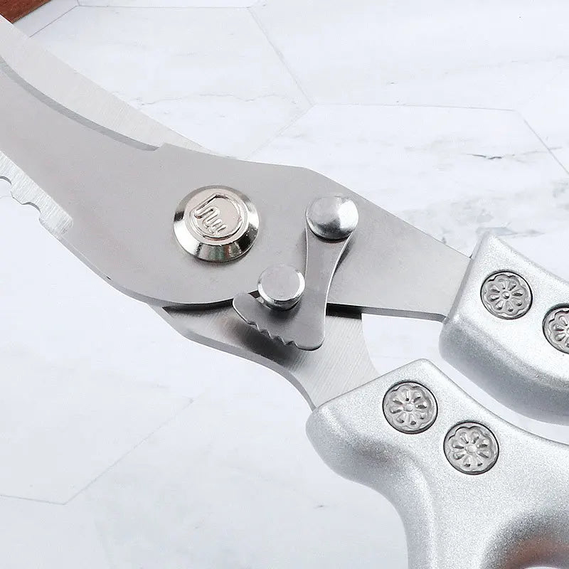 Tesoura de Cozinha Trinchante Multiuso em Aço Inoxidável