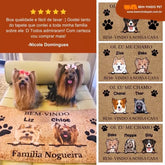 TAPETE DE BOAS-VINDAS PERSONALIZADO PARA SEU PET