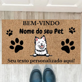 TAPETE DE BOAS-VINDAS PERSONALIZADO PARA SEU PET