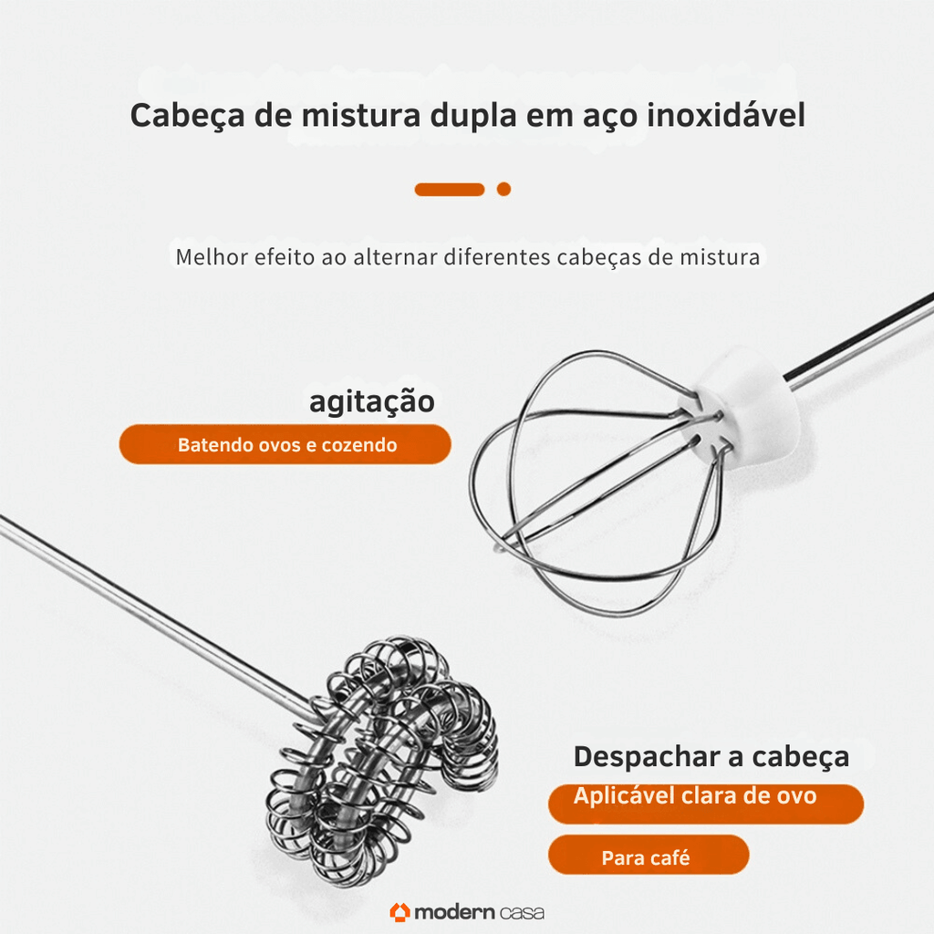 Misturador De Bebidas 2 Em 1 Elétrico - Últimas Unidades! 🔥