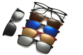Óculos New Retro - 5 em 1 Original com Imã - Frete Gratis