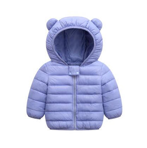 Jaqueta Infantil Puffer com Capuz - Basic Colors