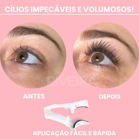 Cílios magnéticos Reutilizáveis Eyelashes™ + Aplicador de brinde