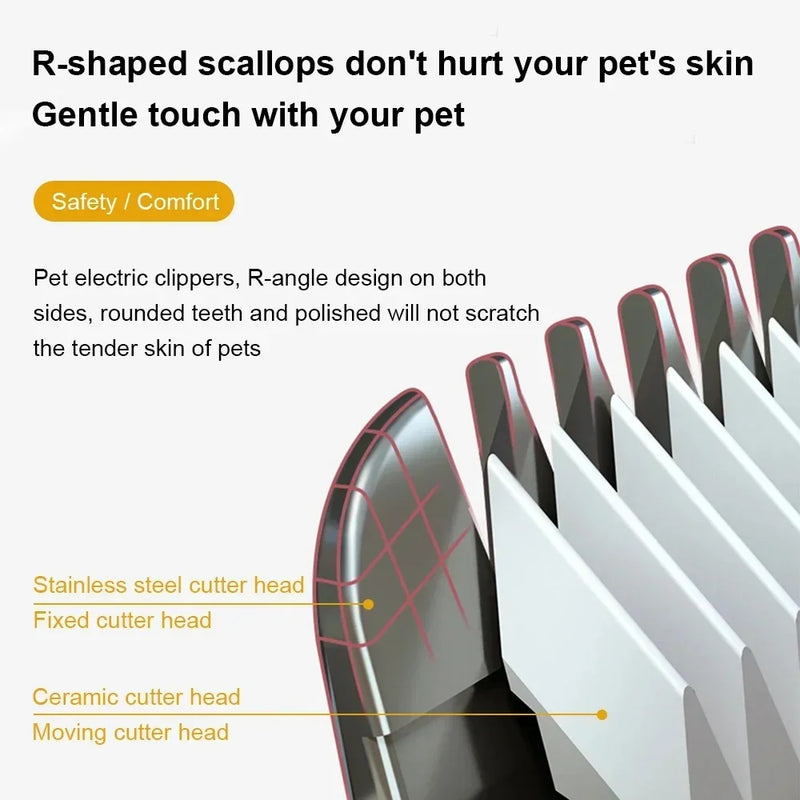 Aparador de Pelos Profissional sem Fio para Pet