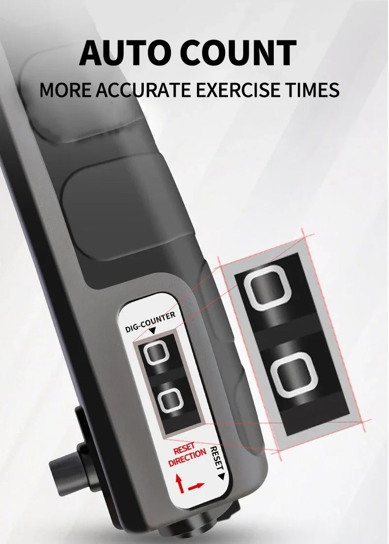 Flexor Force - Antebraços Fortes e Grandes Hand Grip Resistente e Regulável 10 a 60kg