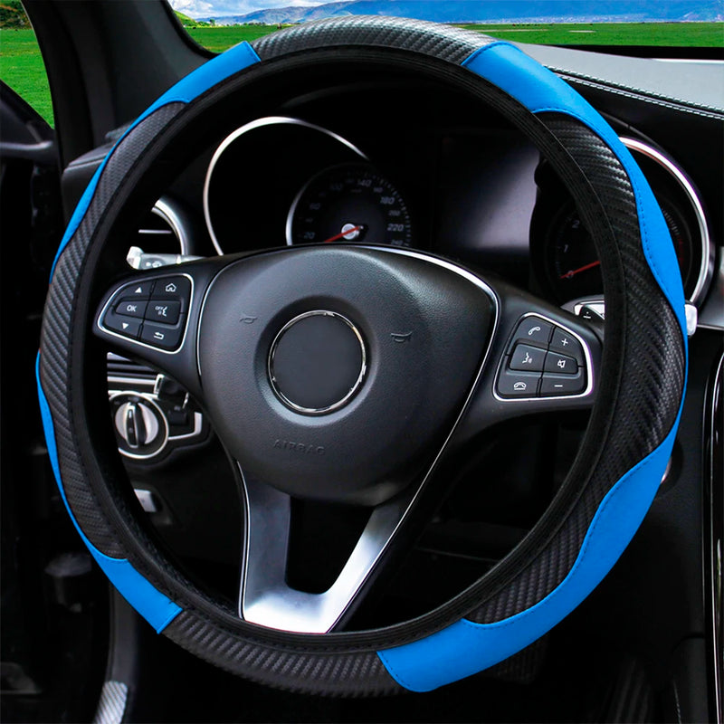 Capa de Volante Universal de Couro para Carro
