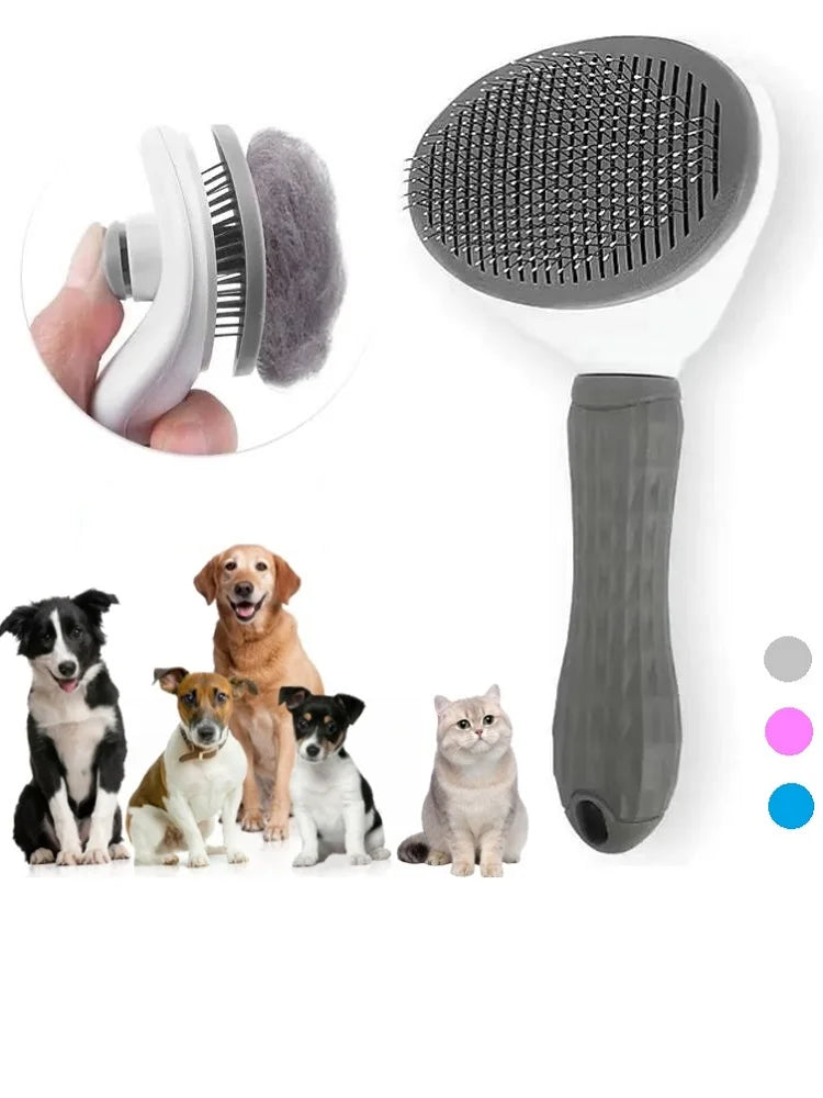 Escova removedor de pelos de animais - Auto Limpeza