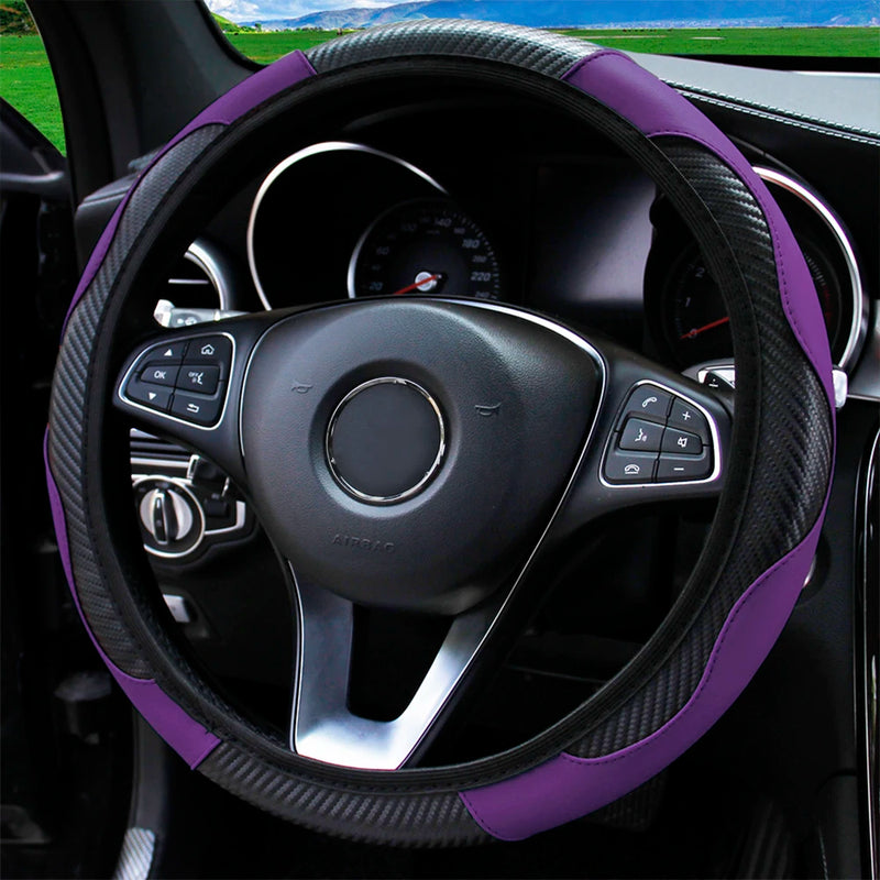 Capa de Volante Universal de Couro para Carro