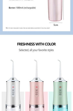 Irrigador Oral para Limpeza Bucal - CleanJet