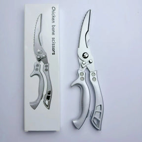 Tesoura de Cozinha Trinchante Multiuso em Aço Inoxidável