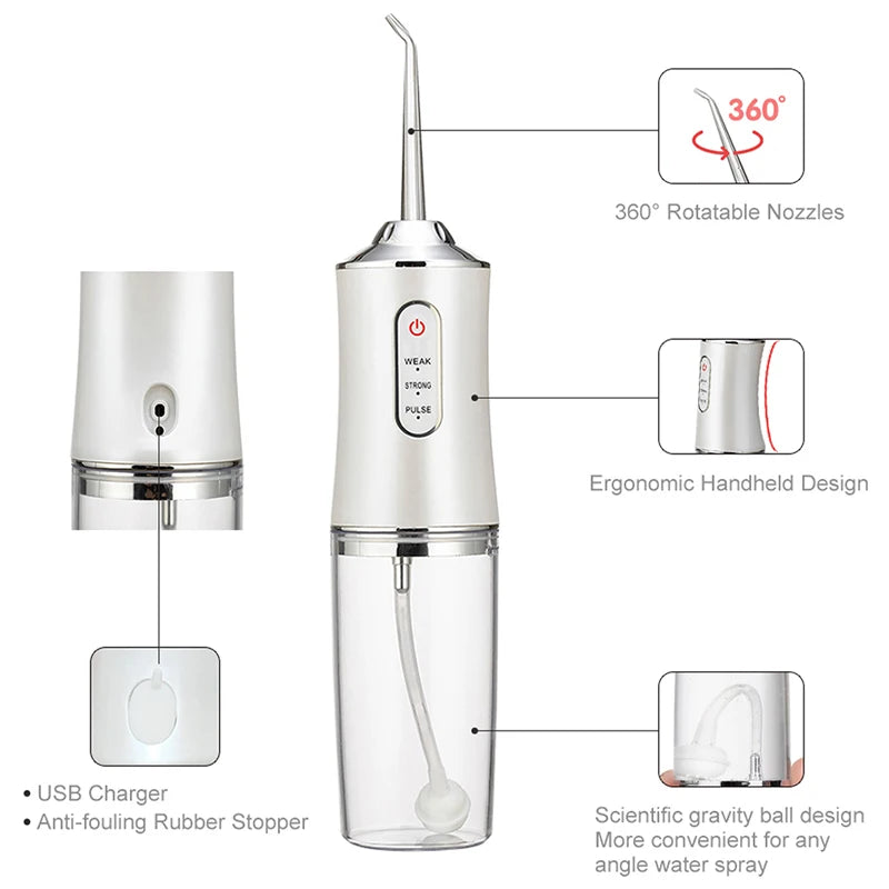 Irrigador Oral para Limpeza Bucal - CleanJet