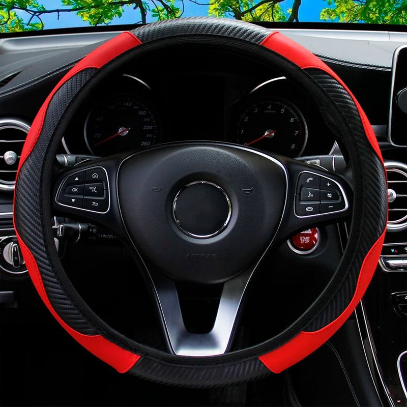 Capa de Volante Universal de Couro para Carro