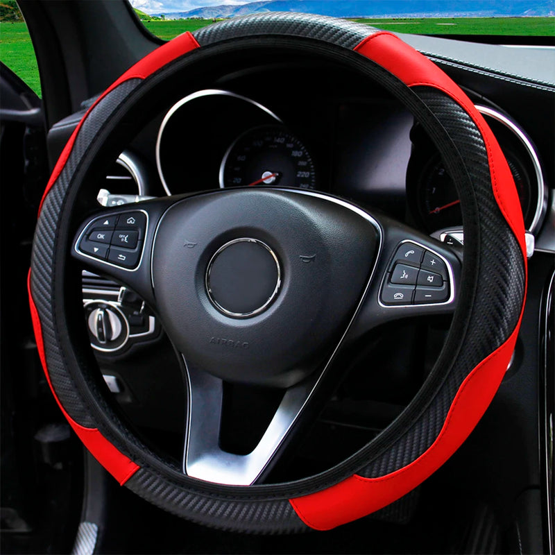 Capa de Volante Universal de Couro para Carro