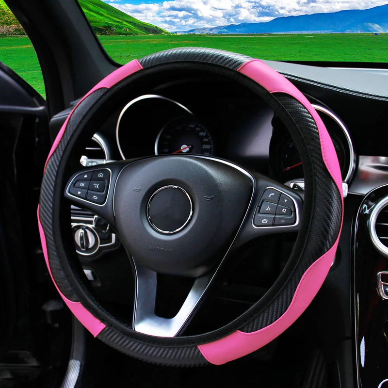 Capa de Volante Universal de Couro para Carro