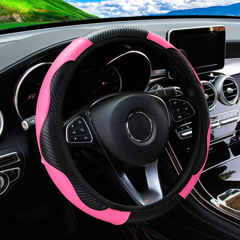 Capa de Volante Universal de Couro para Carro