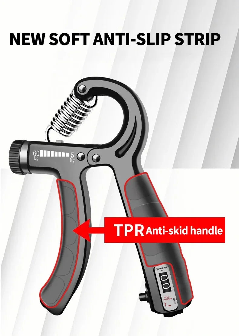 Flexor Force - Antebraços Fortes e Grandes Hand Grip Resistente e Regulável 10 a 60kg