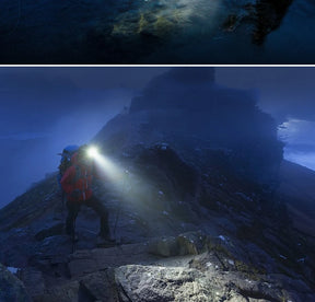 Lanterna de Cabeça Zoom Super Potente - Recarregável USB