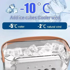 Ventilador Portátil com Iluminação Umidificador Climatizador