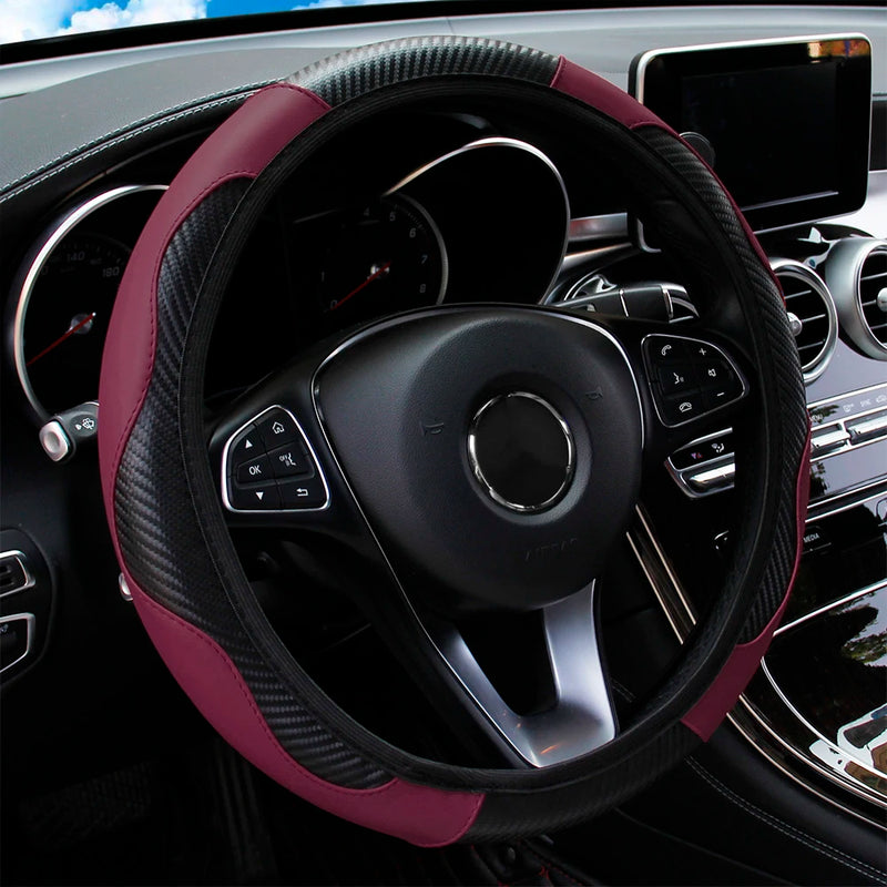 Capa de Volante Universal de Couro para Carro