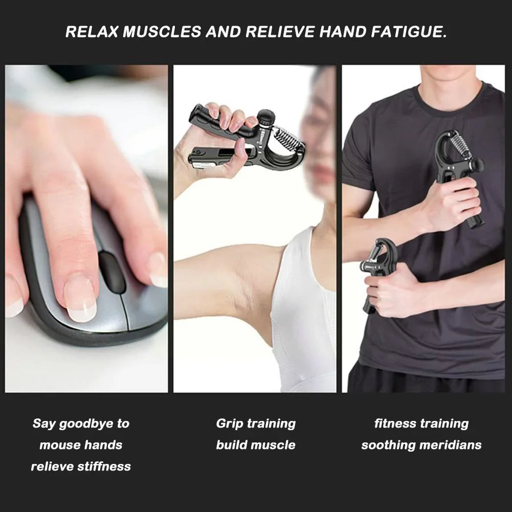 Flexor Force - Antebraços Fortes e Grandes Hand Grip Resistente e Regulável 10 a 60kg