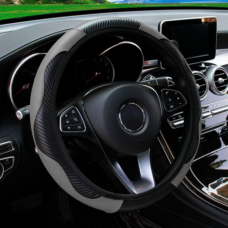 Capa de Volante Universal de Couro para Carro