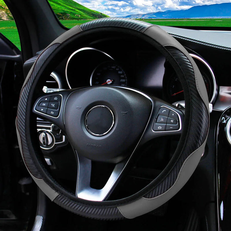 Capa de Volante Universal de Couro para Carro