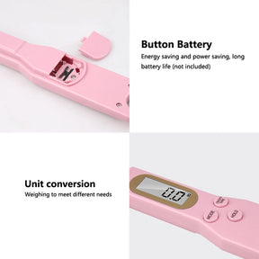 Colher de Medida Portátil com Balança Digital para Alimentos