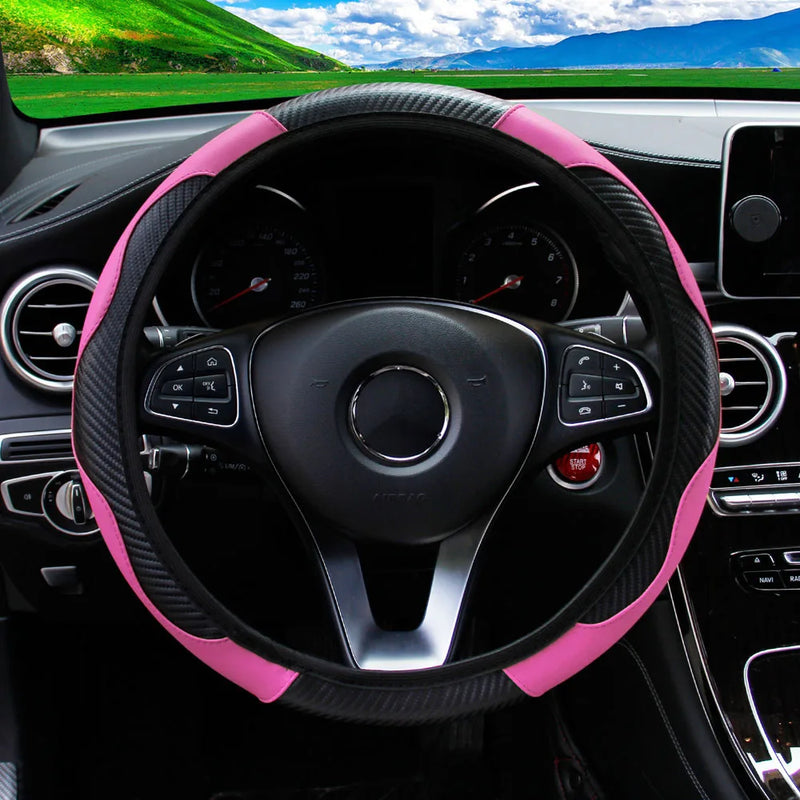 Capa de Volante Universal de Couro para Carro