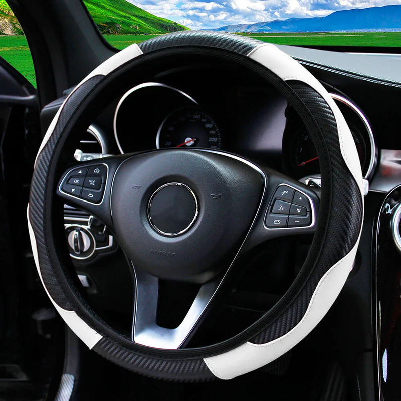 Capa de Volante Universal de Couro para Carro