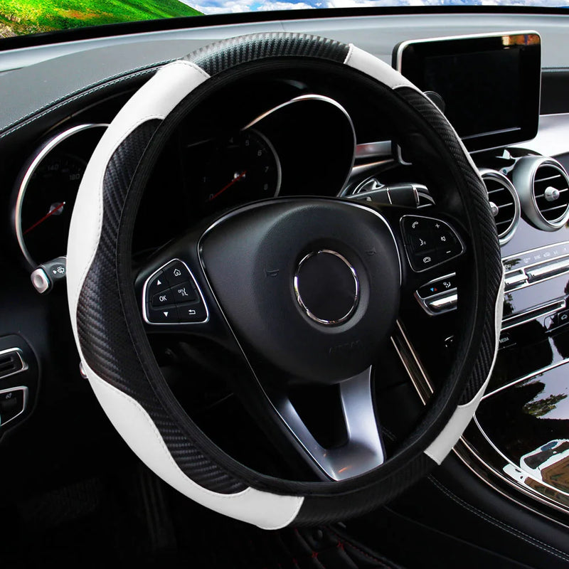 Capa de Volante Universal de Couro para Carro