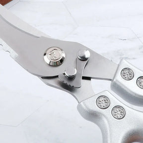 Tesoura de Cozinha Trinchante Multiuso em Aço Inoxidável