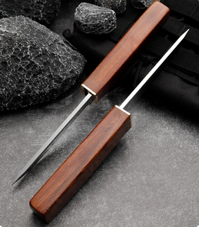 Faca Dupla Samurai™  • 100% Forjada (+FRETE GRÁTIS)