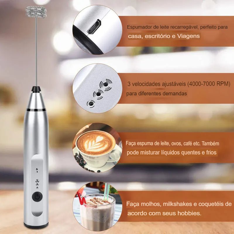 Misturador De Bebidas 2 Em 1 Elétrico - Últimas Unidades! 🔥