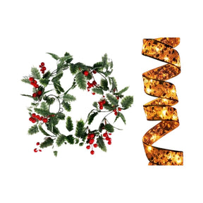 Guirlanda de Natal com  Pisca Pisca LED