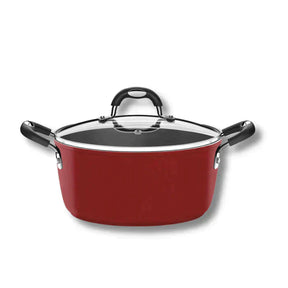 Jogo de Panelas Antiaderente 12 Panelas Monaco Red Edition + BRINDE